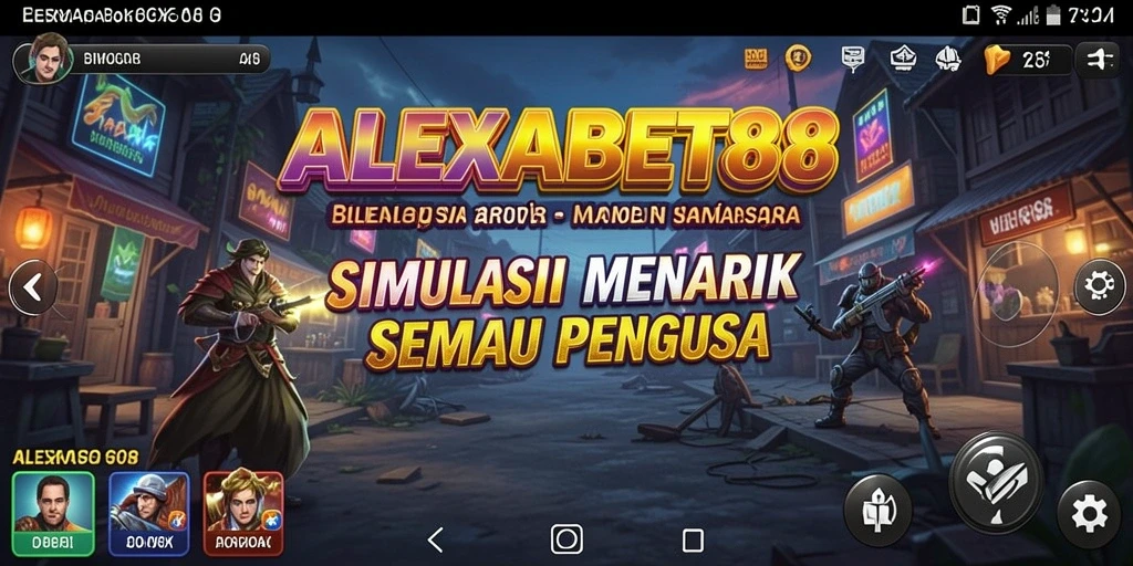 Tangkapan layar ALEXABET88 menampilkan simulasi gameplay yang mendetail.