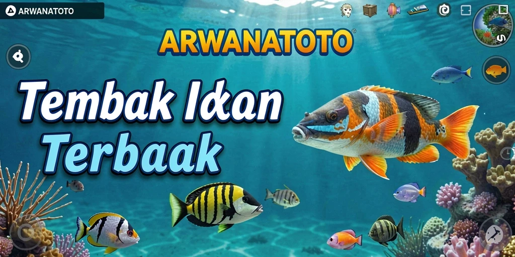 Gameplay Tembak Ikan ARWANATOTO yang seru dan penuh warna.