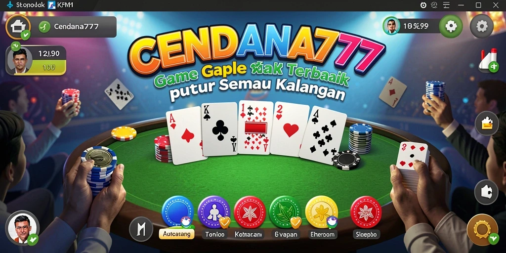 Tampilan menarik gameplay Gaple di CENDANA777.