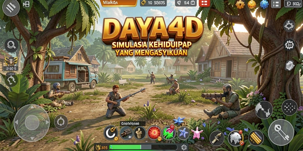 Tampilan utama gameplay DAYA4D yang menarik dan interaktif.