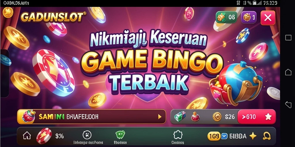 Tampilan menarik dalam gameplay Bingo GADUNSLOT.