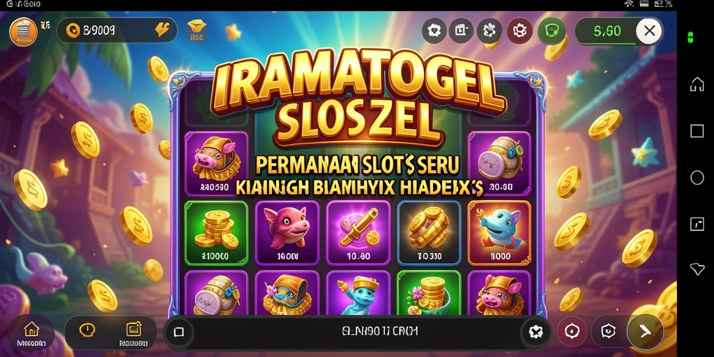Tampilan gameplay seru dari permainan Slot IRAMATOGEL.