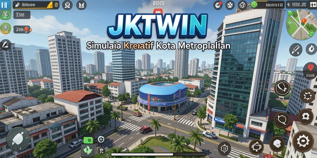 Screenshot JKTWIN menampilkan gameplay menarik dan dinamis di kota Jakarta.