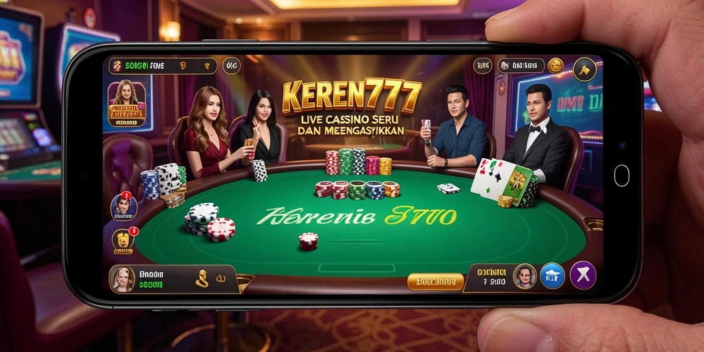 Tampilan gameplay Live Casino KEREN777 yang interaktif dan menarik.