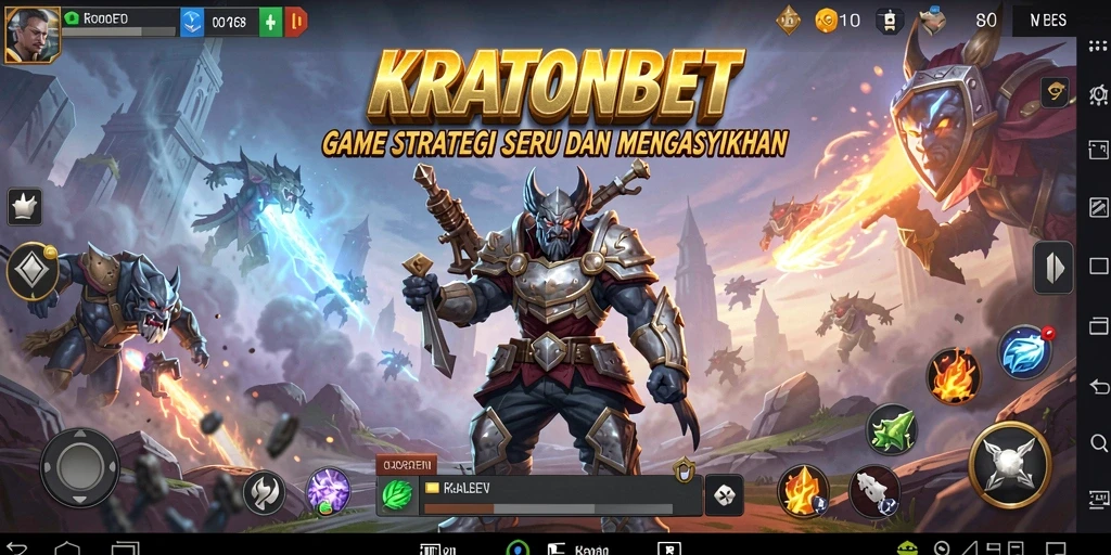 Tampilan gameplay KRATONBET yang mendebarkan dan penuh strategi.