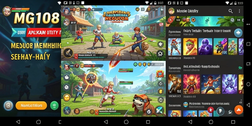Screenshot MG108 menunjukkan alat-alat Utility yang mempermudah pengelolaan tugas.