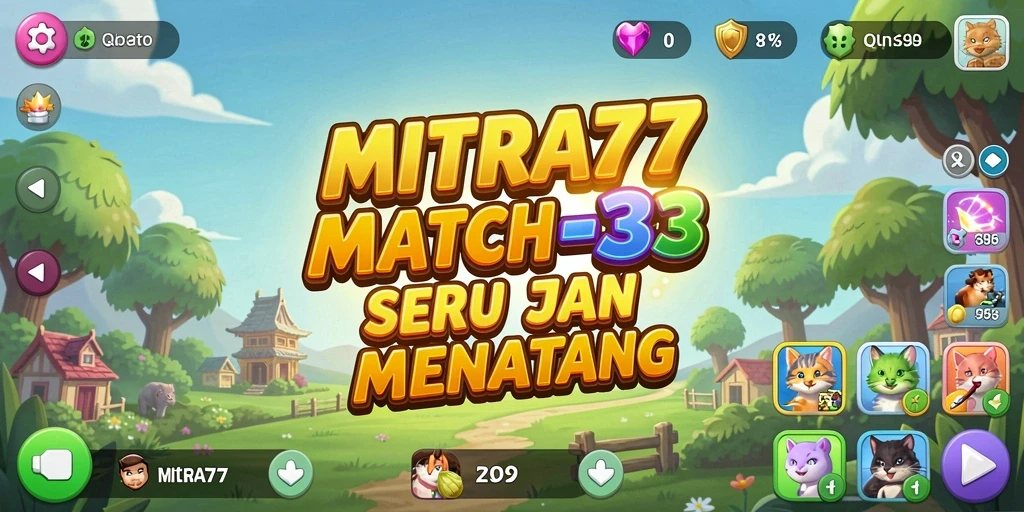 Gameplay seru dan penuh warna di MITRA77.