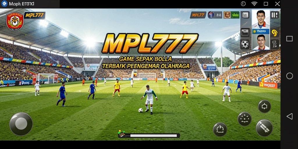 Tampilan gameplay MPL777 yang mendebarkan dan penuh aksi sepak bola.