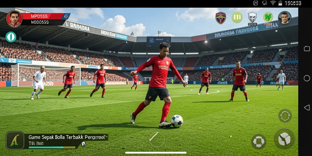 Gameplay seru dalam MPO555 dengan aksi sepak bola yang mendebarkan.