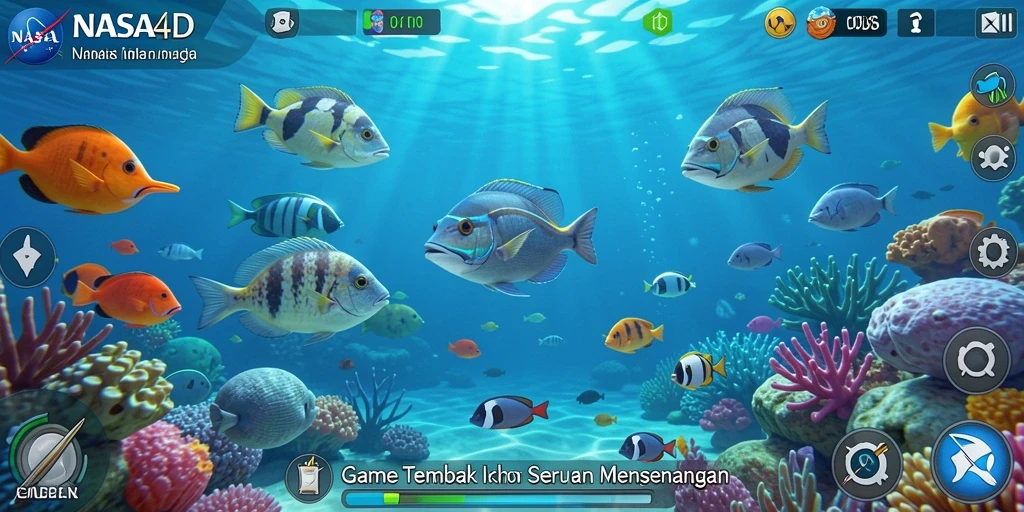 Gameplay seru menangkap ikan dalam NASA4D.