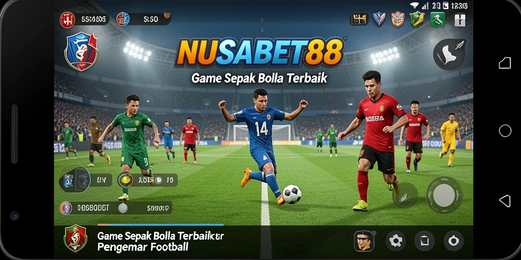 Tampilan gameplay sepak bola yang seru dan mendebarkan di NUSABET88.