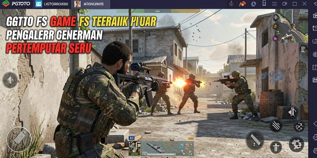 Screenshot PGTOTO menampilkan aksi tempur yang mendebarkan dalam game FPS.