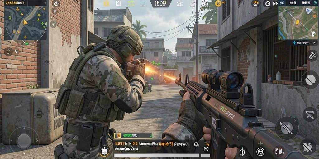 Tampilan gameplay SS88BET yang penuh aksi dan seru.