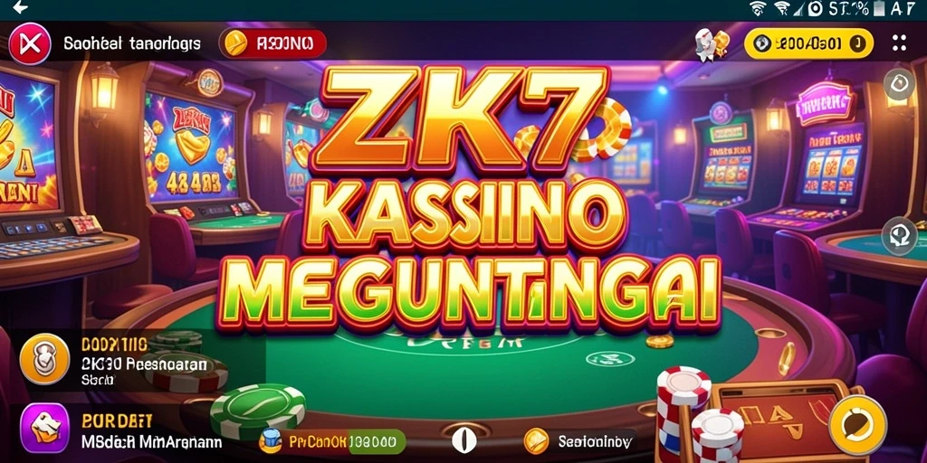 Gameplay seru di ZK7 dengan berbagai pilihan permainan kasino.